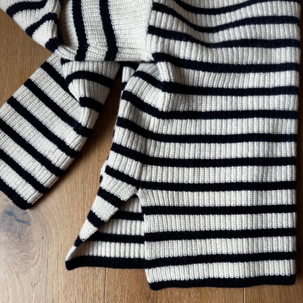 Rails Claudia Stripe Sweater Medium Mock Neck Rib… - image 6